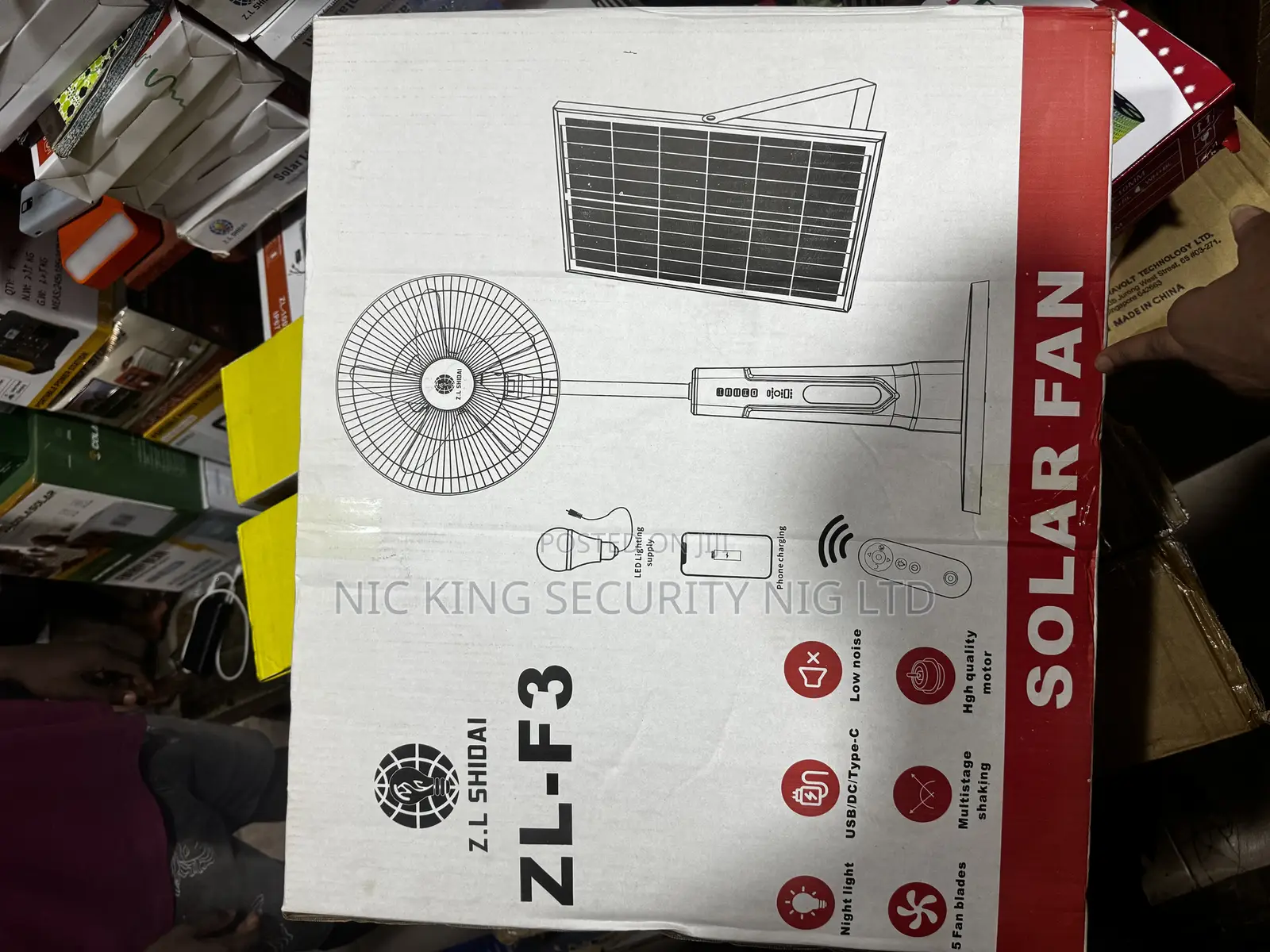 18 Inches Solar Fan