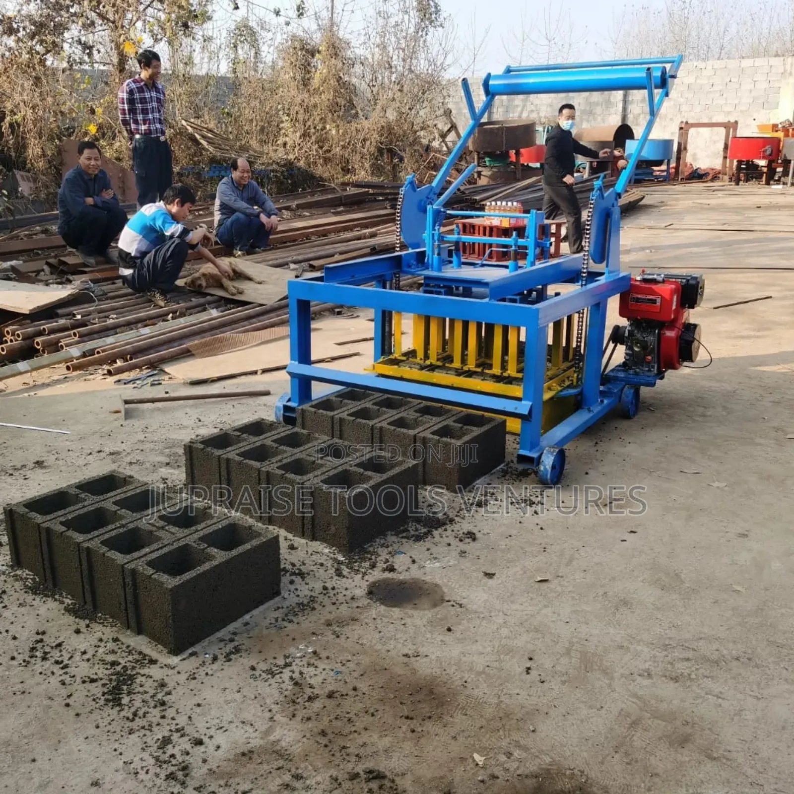 Mobile Block Moulding Maching