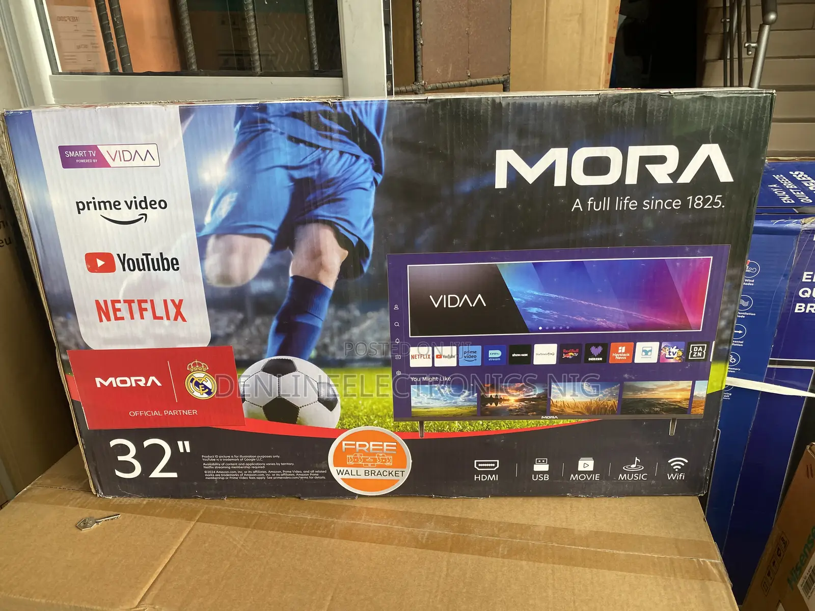 Brand New Original Mora 32inches Smart Tv Netflix , Youtube Etc.