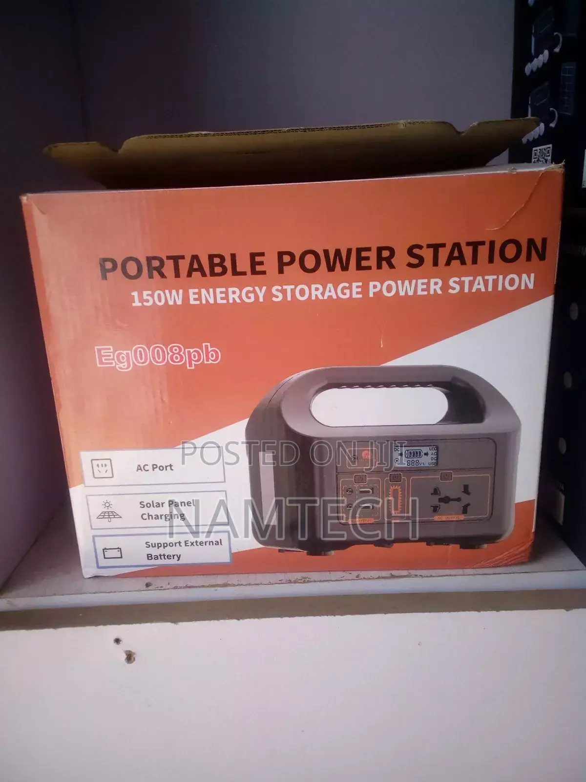 Portable Power Station 150w + 30w Solar Panel