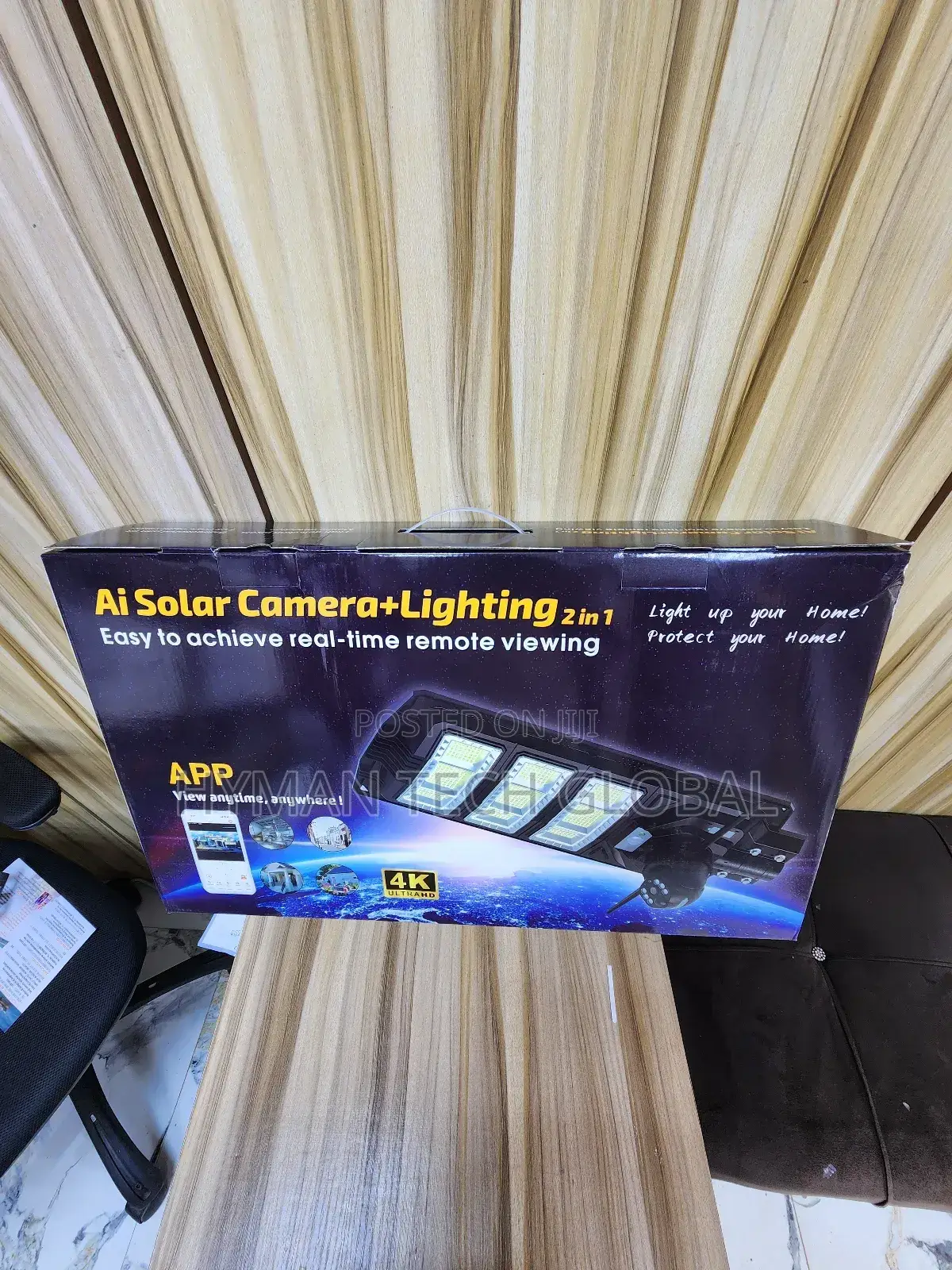 450w Ai Solar Street Light With Hd CCTV Camera Free Pole