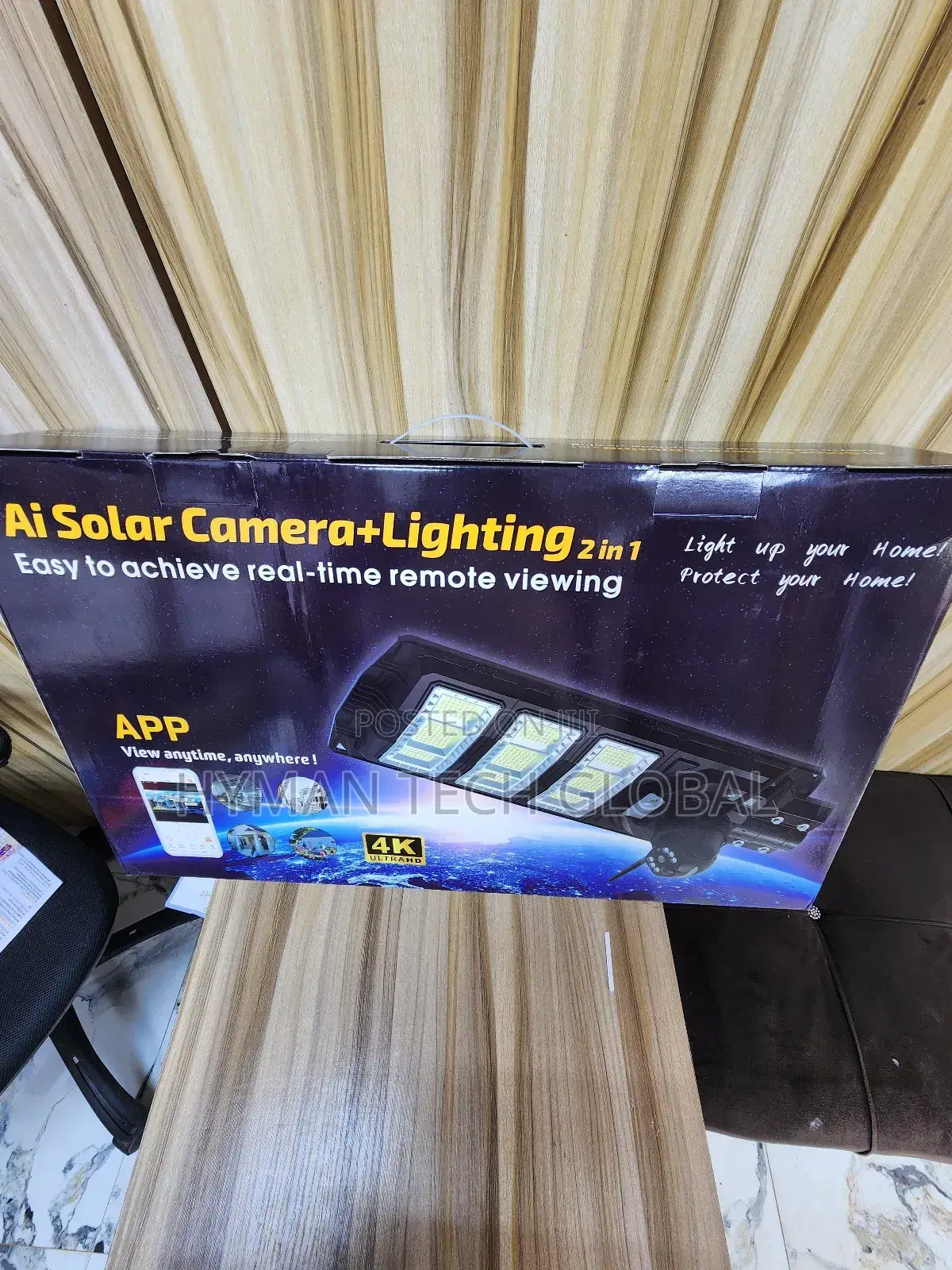 450w Ai Solar Street Light With Hd CCTV Camera Free Pole