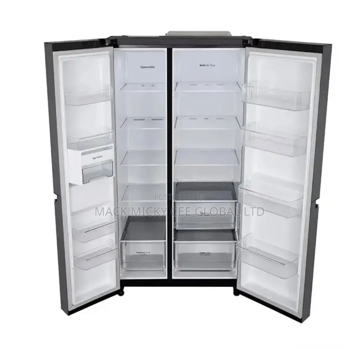 Lg SXS Refrigerator 674l (Gc-B257kqjw) Matte Black Finish