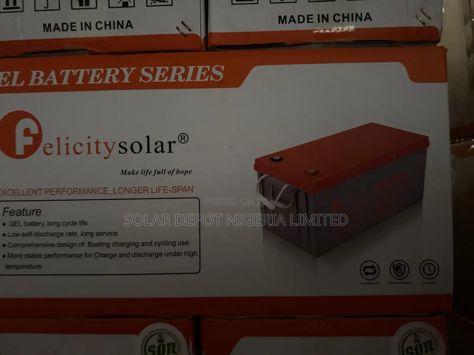 12v 200ah Felicity Gel Battery