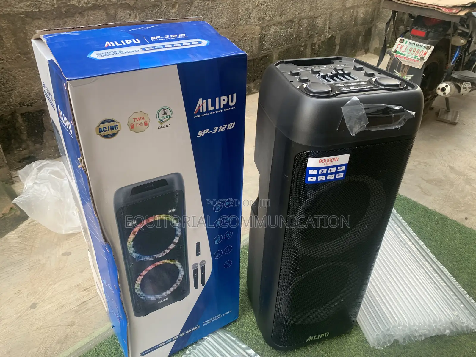 Ailipu 90000w Heavy Bass Rechargeable Party Speaker