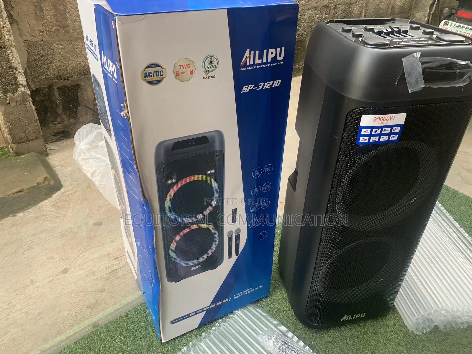 Ailipu 90000w Dual Woofer Portable Sound System