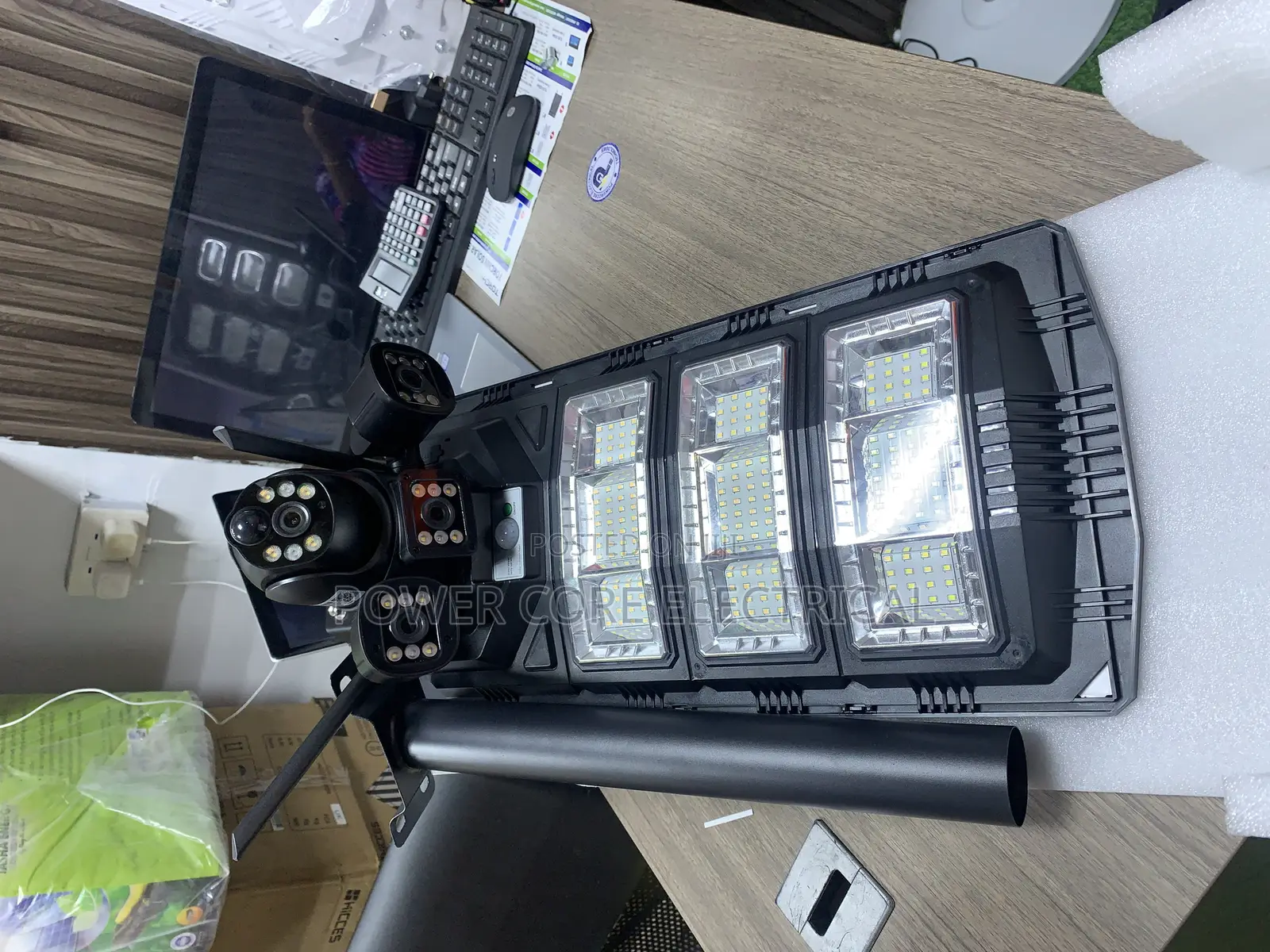 V380 Dual Camera Lens With Solar Street Light