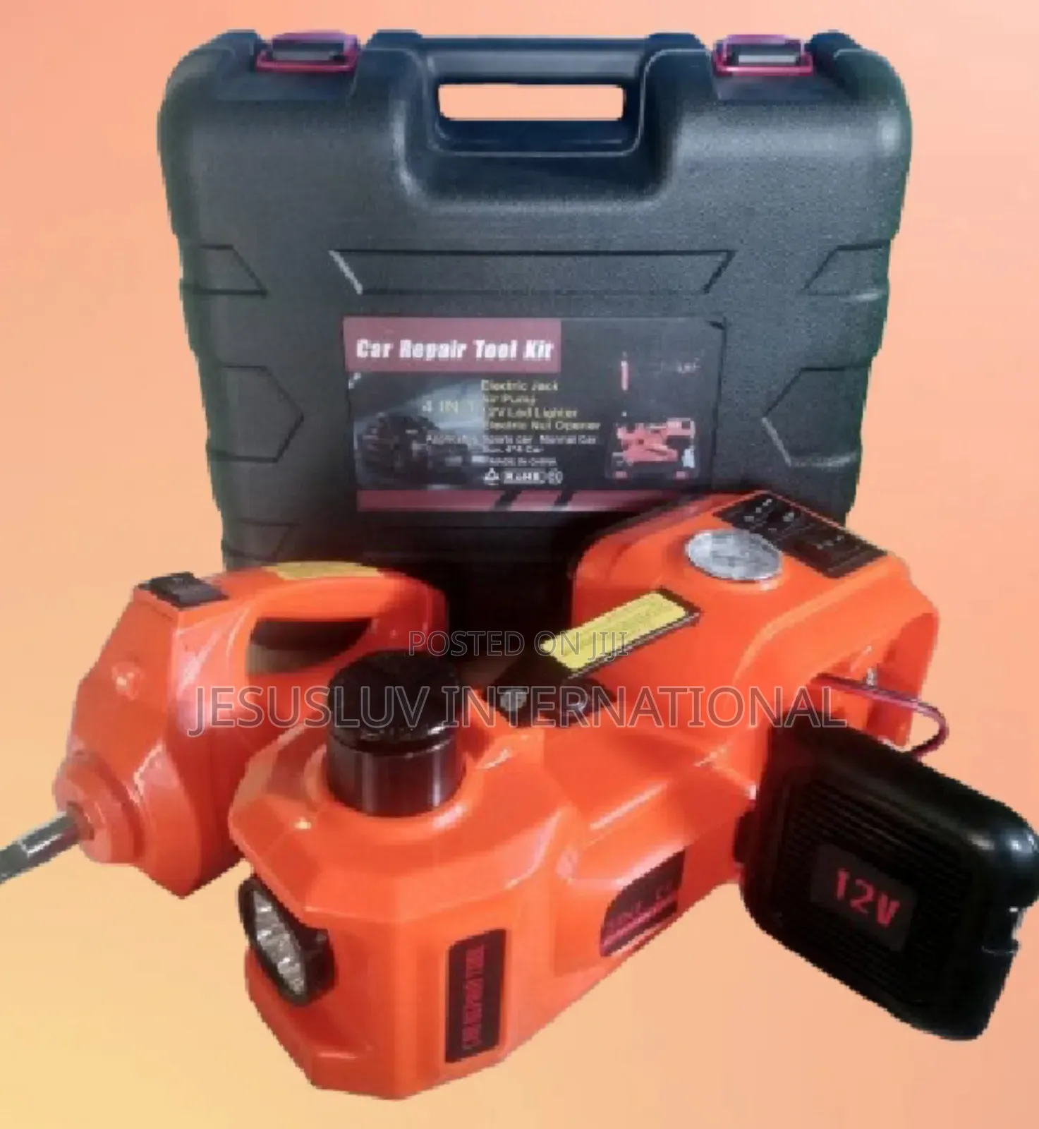 Mobile Electric Quick Car Jack 5 Ton With Tyre Pump Impact Wrench