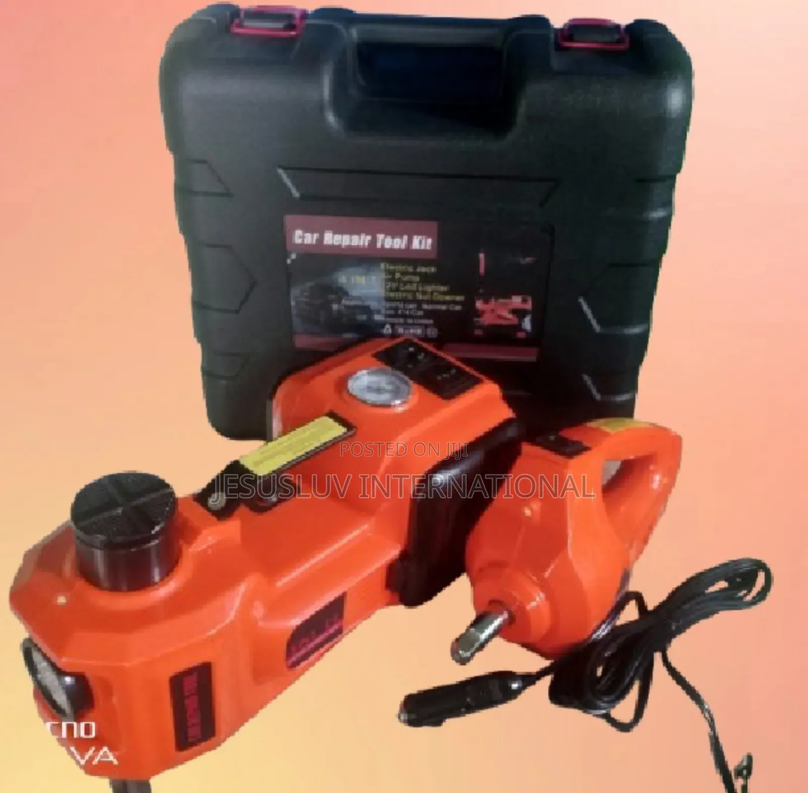 Mobile Electric Quick Car Jack 5 Ton With Tyre Pump Impact Wrench