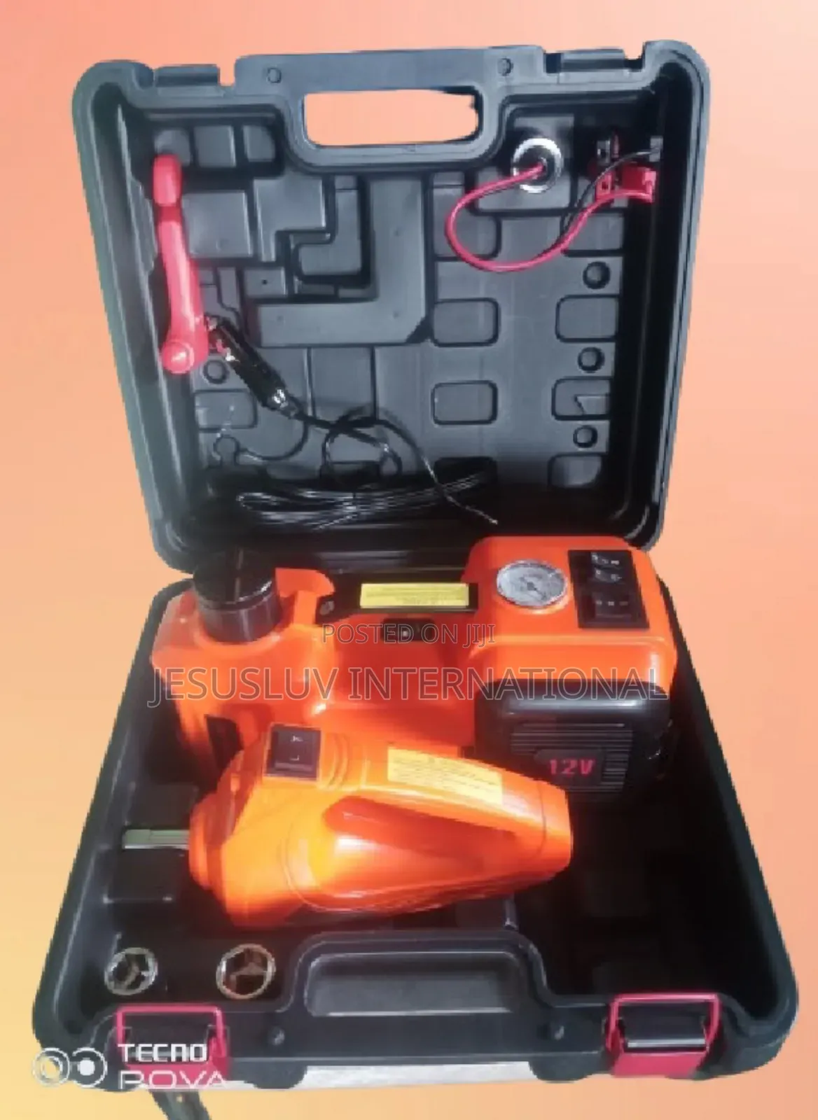 12v Car Hydraulic Electric Jack 5 Ton,Tyre Inflator Impact Wrench