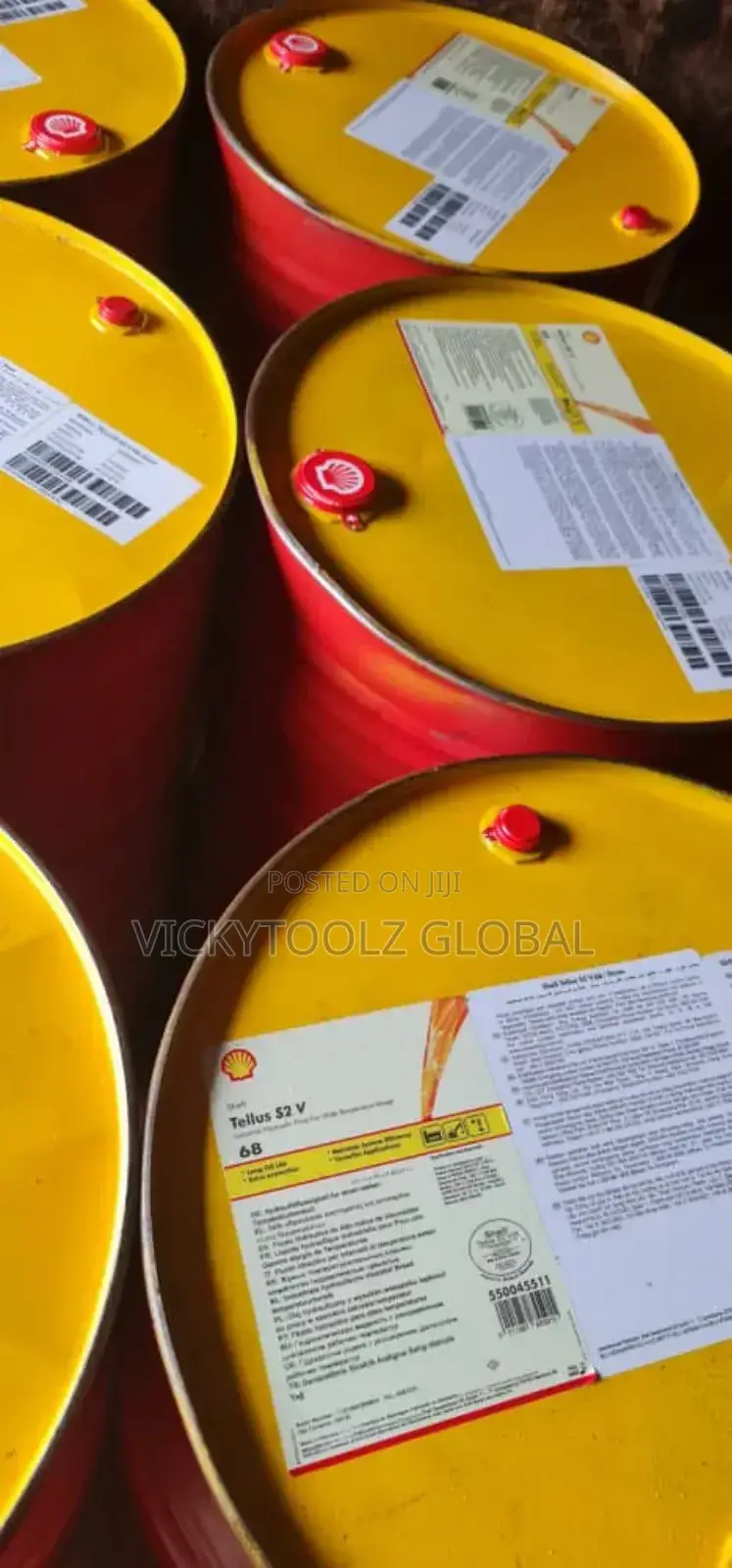 Shell Tellus S2 v 68 Industrial Hydraulic Fluid (Drum 208litres)