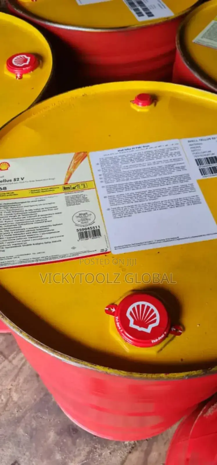 Shell Tellus S2 v 68 Industrial Hydraulic Fluid (Drum 208litres)
