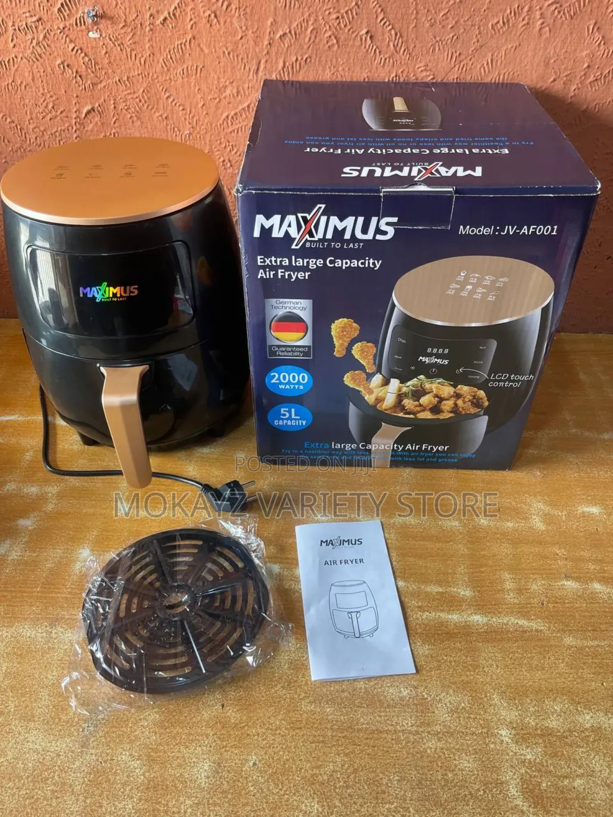 Maximus Kenwood 2000w (Touch Screen) Electric Air Fryer