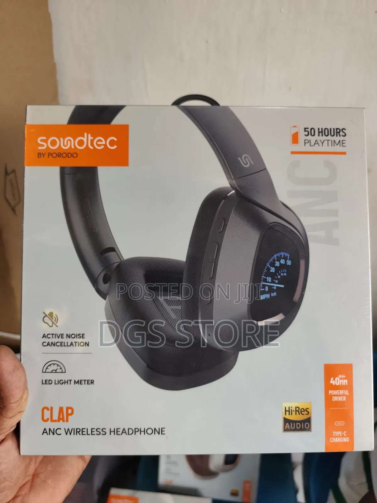 Porodo Soundtec Clap Anc Wireless Headphone