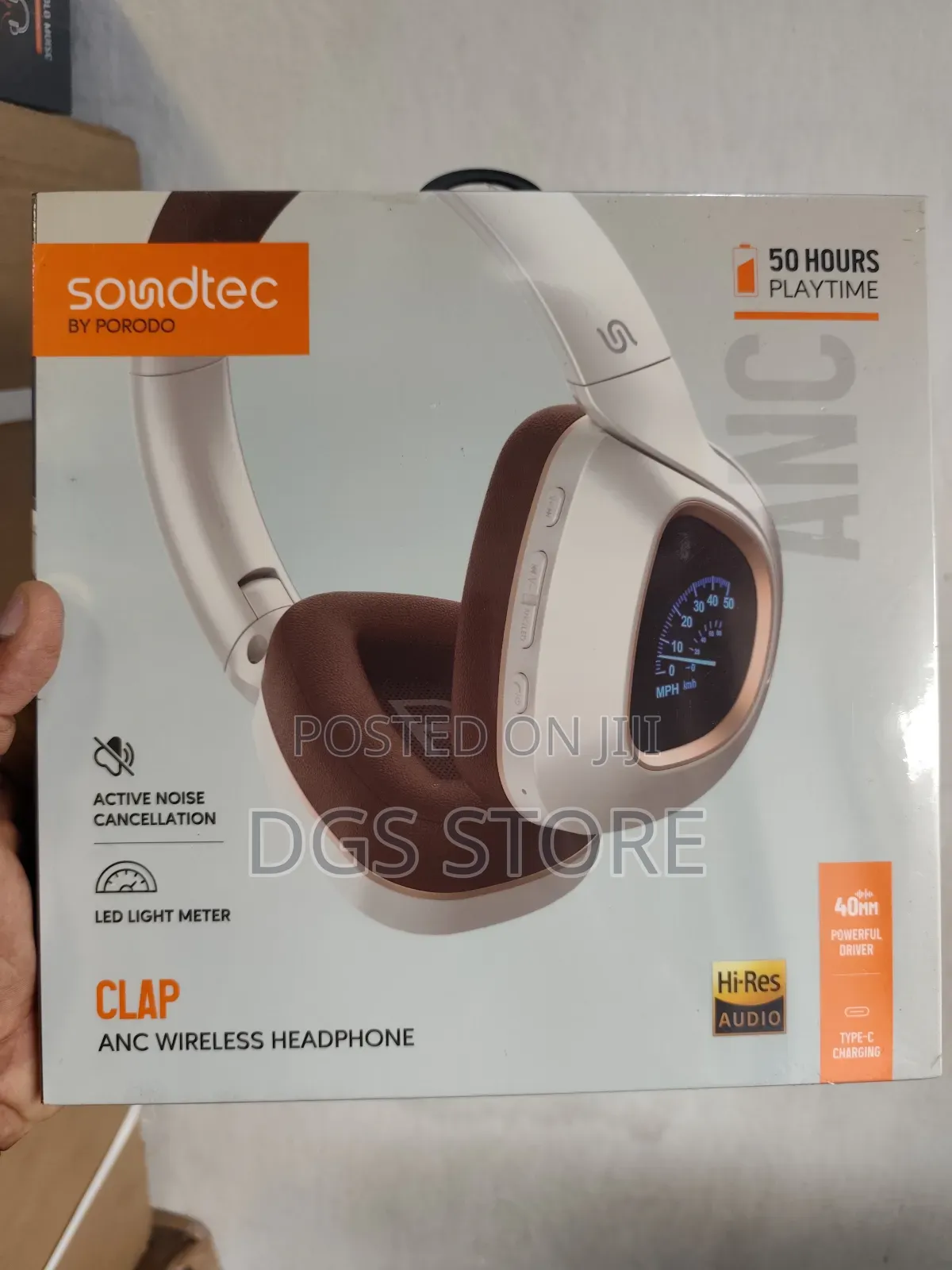 Porodo Soundtec Clap Anc Wireless Headphone