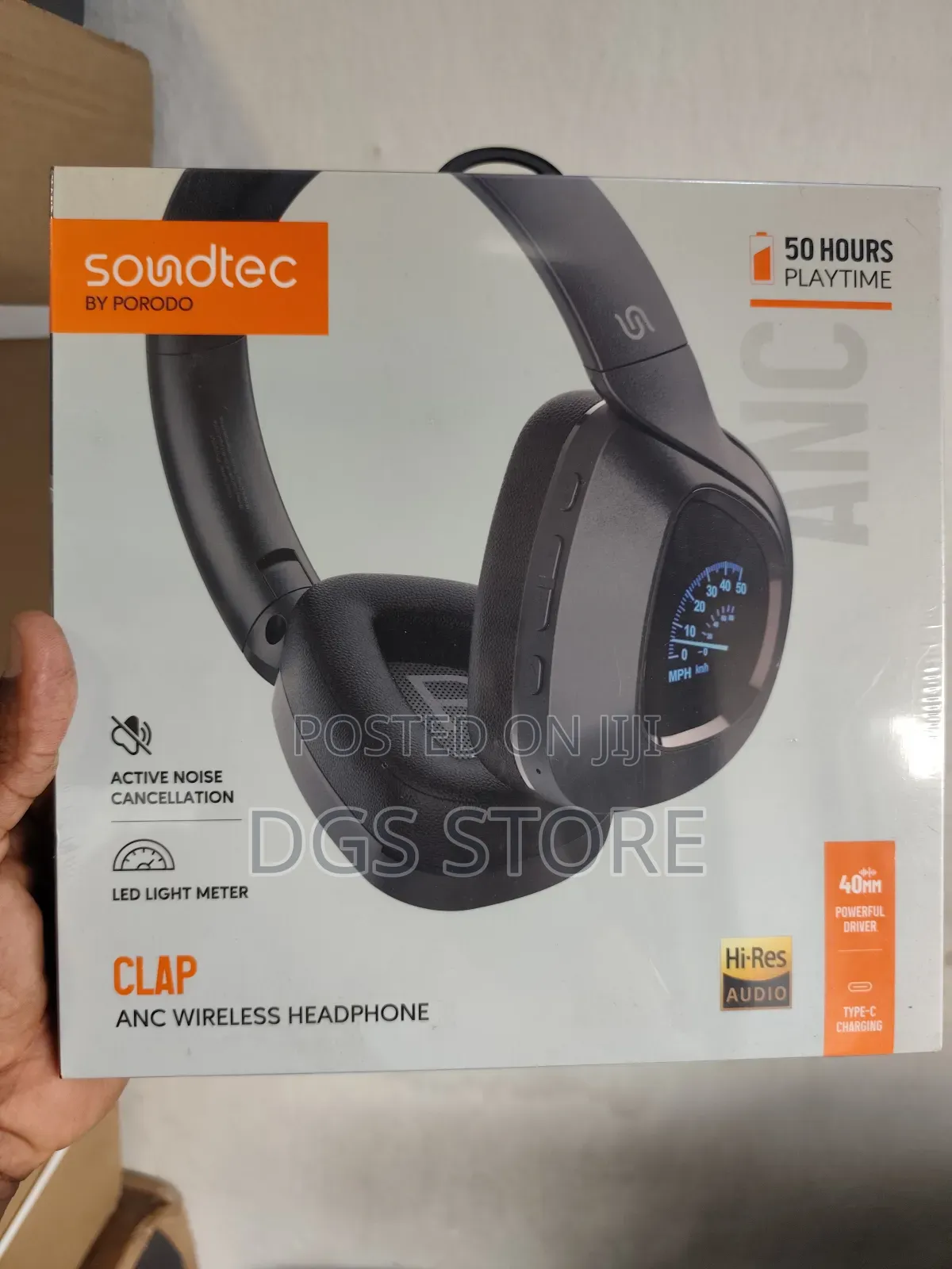 Porodo Soundtec Clap Anc Wireless Headphone