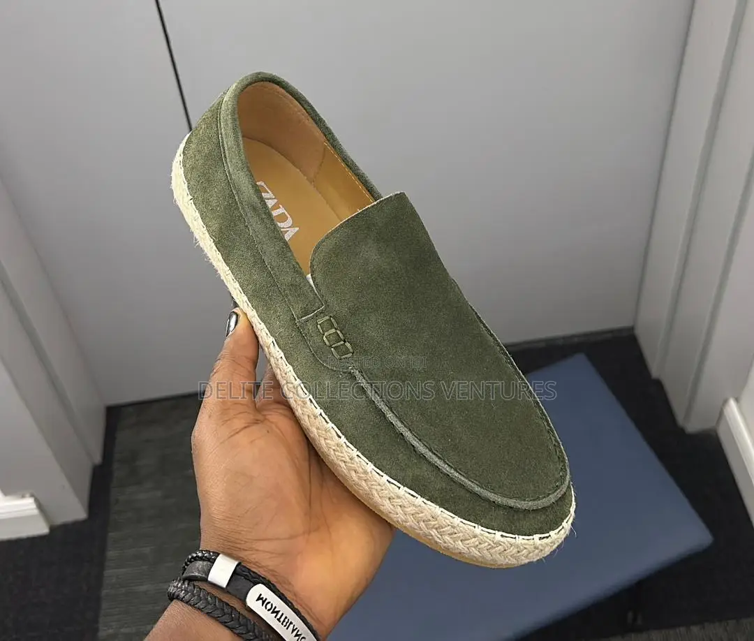 *2025 Zara Espadrille Suede Loafers