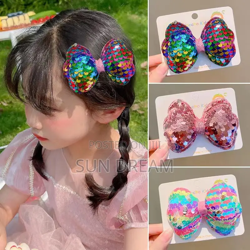 Kids Ribbon Hair Clip Children Hairpin Bow