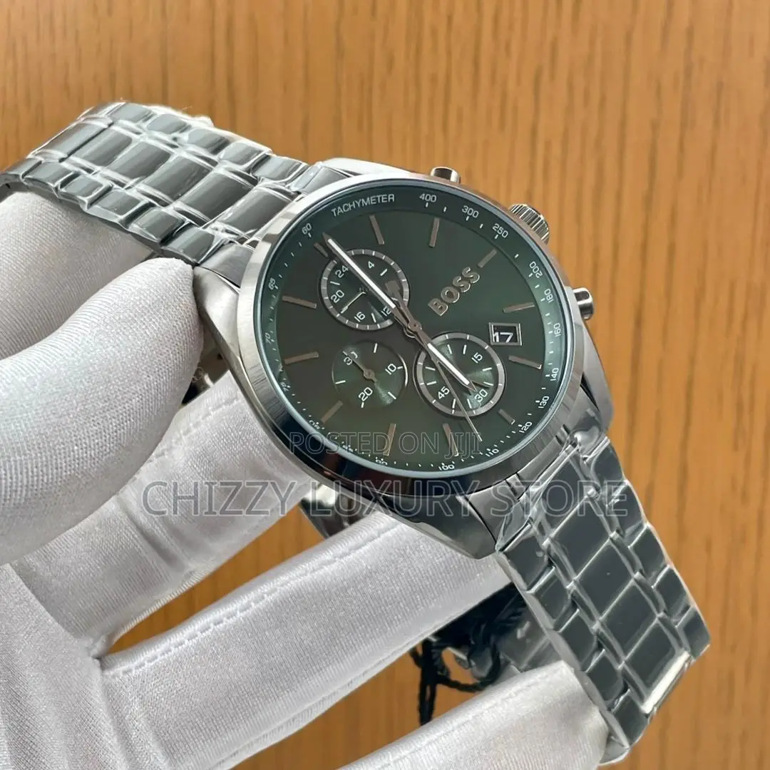 Hugo Boss Quality Luxury Men Chain Strap Wristwatch
