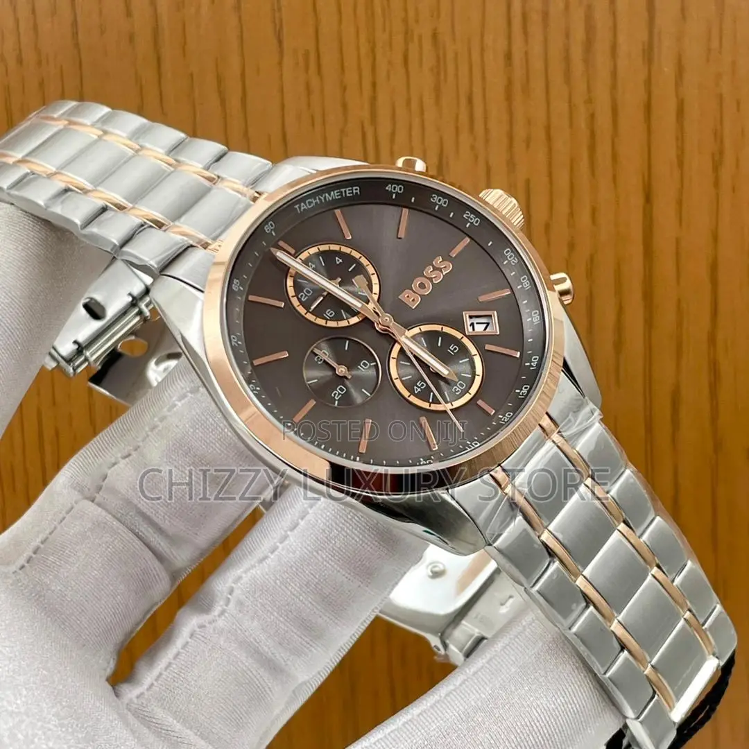 Hugo Boss Quality Luxury Men Chain Strap Wristwatch