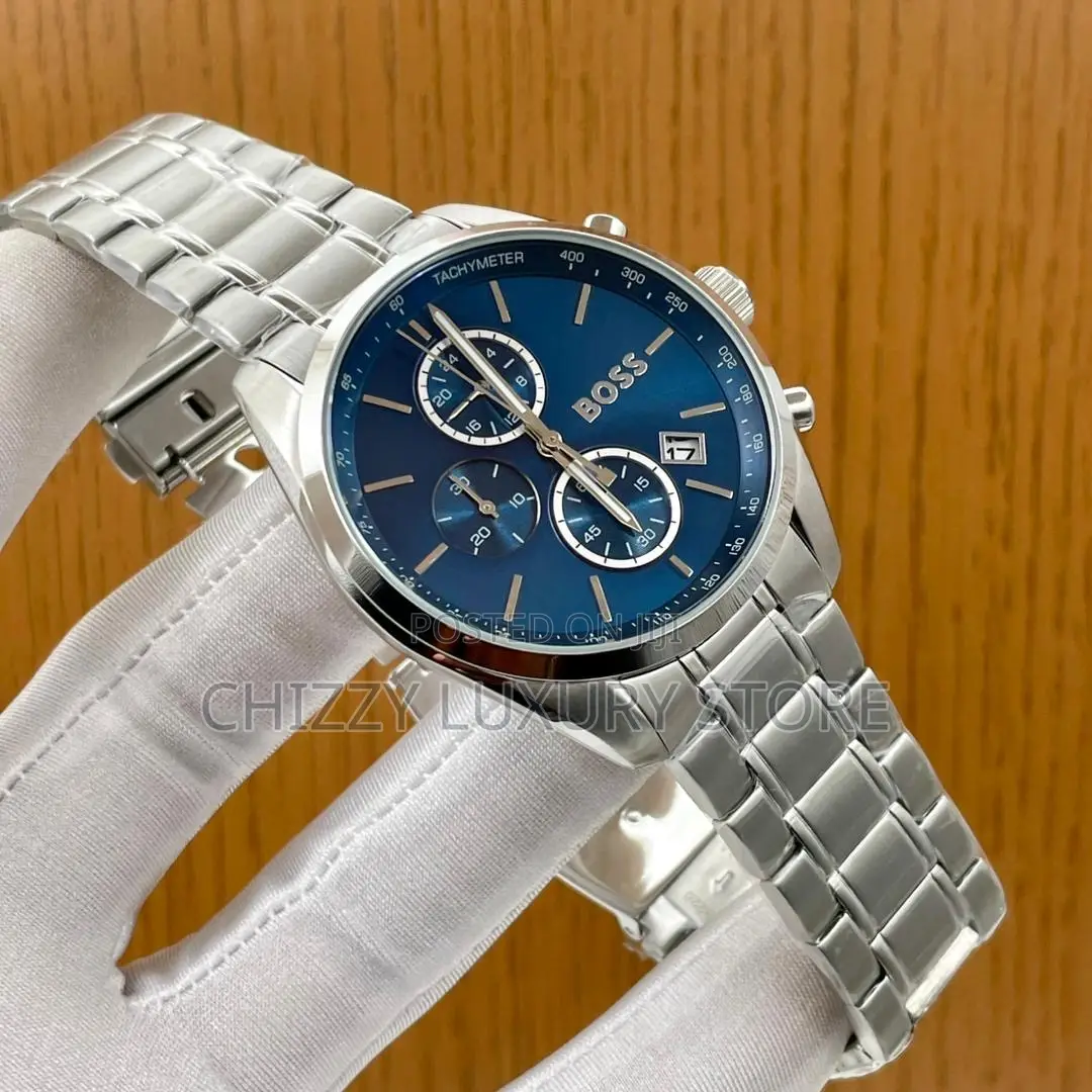 Hugo Boss Quality Luxury Men Chain Strap Wristwatch