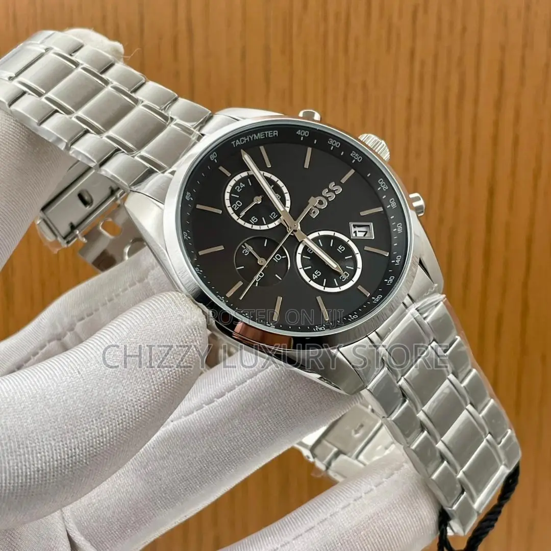 Hugo Boss Quality Luxury Men Chain Strap Wristwatch
