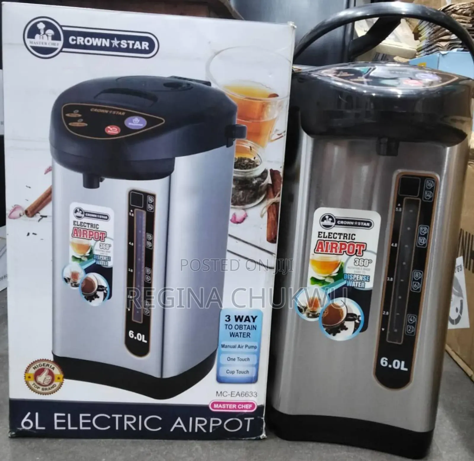 Crownstar 6l Electric Airport Kettle (Dispense Water)