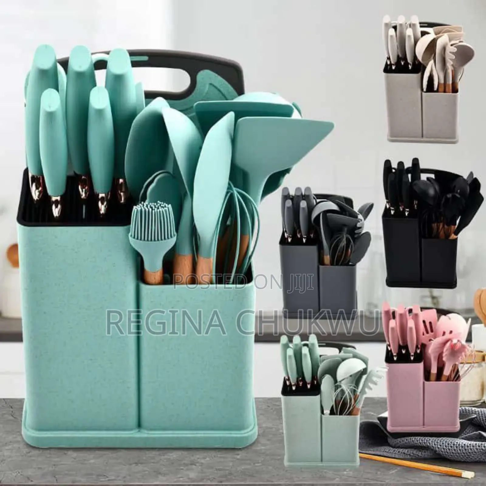 19pcs Silicone Cooking Spoon Set