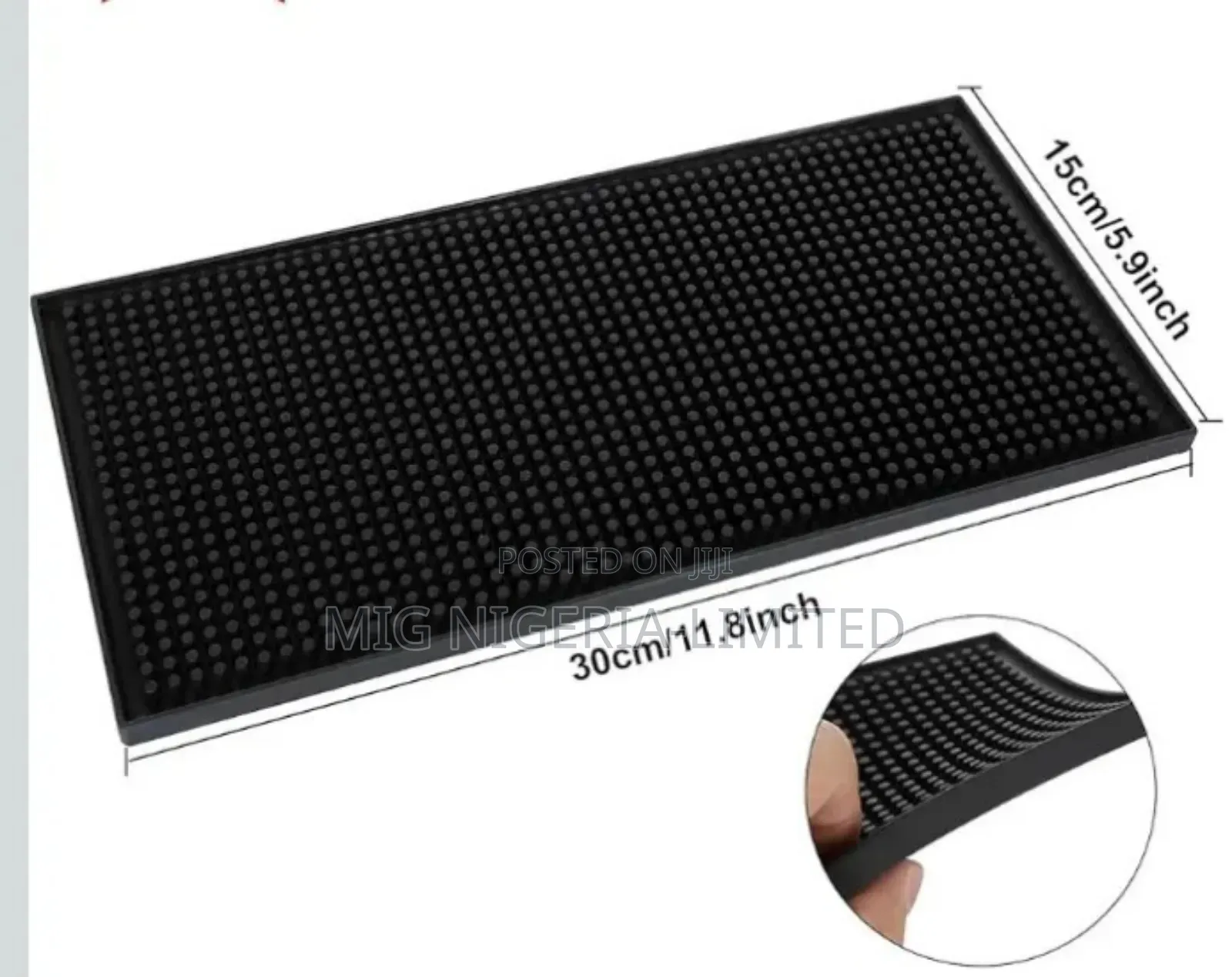 Bar Mats For Home Pub, Black Beer Mats, Non-slip Rubber Bar