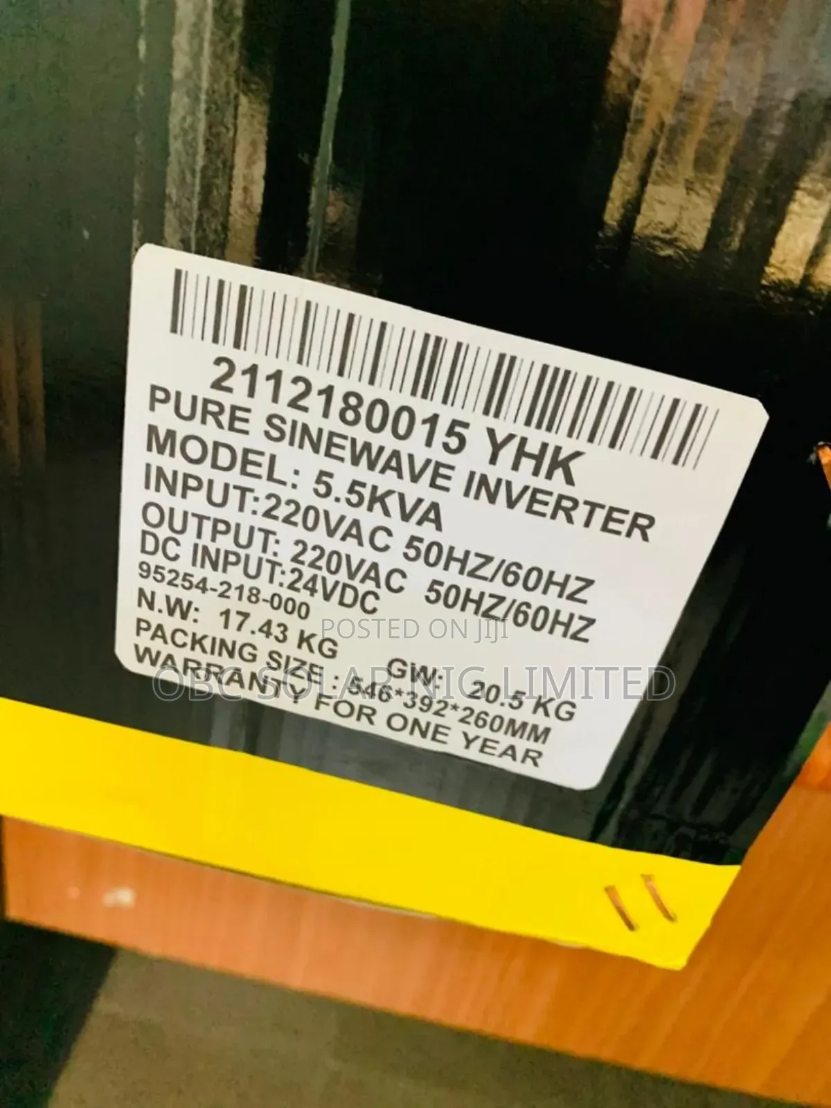 5.5kva Yohako Solar Inverter