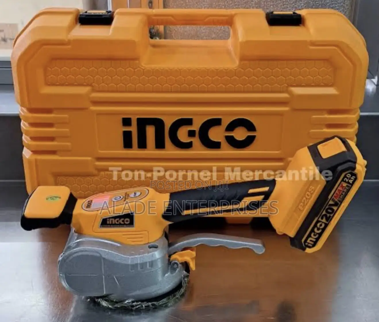 Ingco 20v Lithium-ion Cordless Tile Vibration Machine