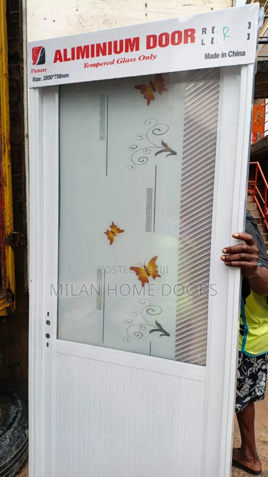750m Toilet And Bathroom Size Aluminum Glass Door