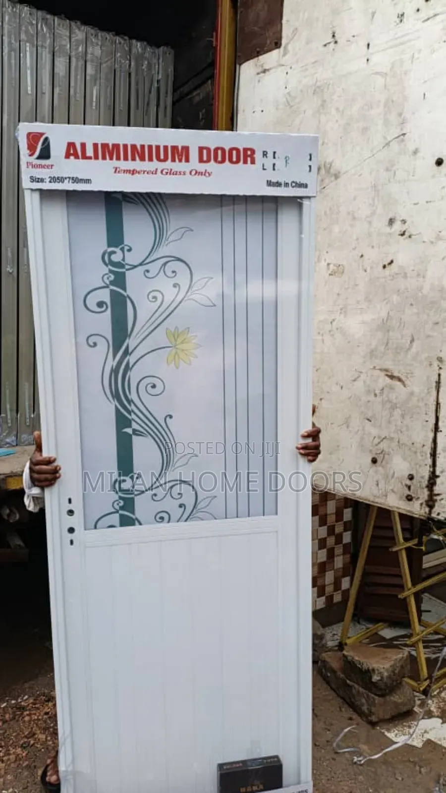 750m Toilet And Bathroom Size Aluminum Glass Door