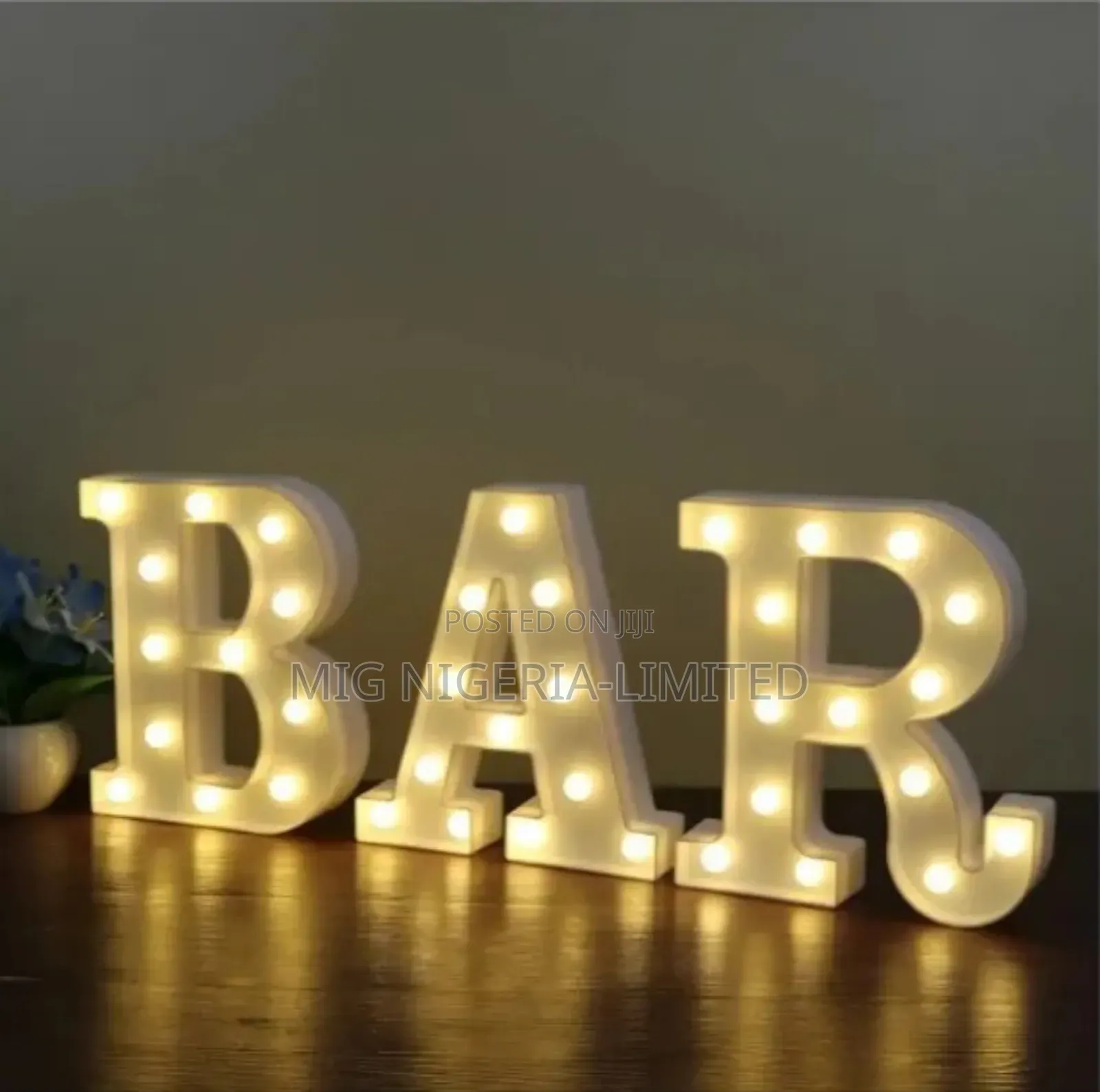 Bar - Illuminated Marquee Pub Bar Sign - Light Pre-Lit Battery Operate