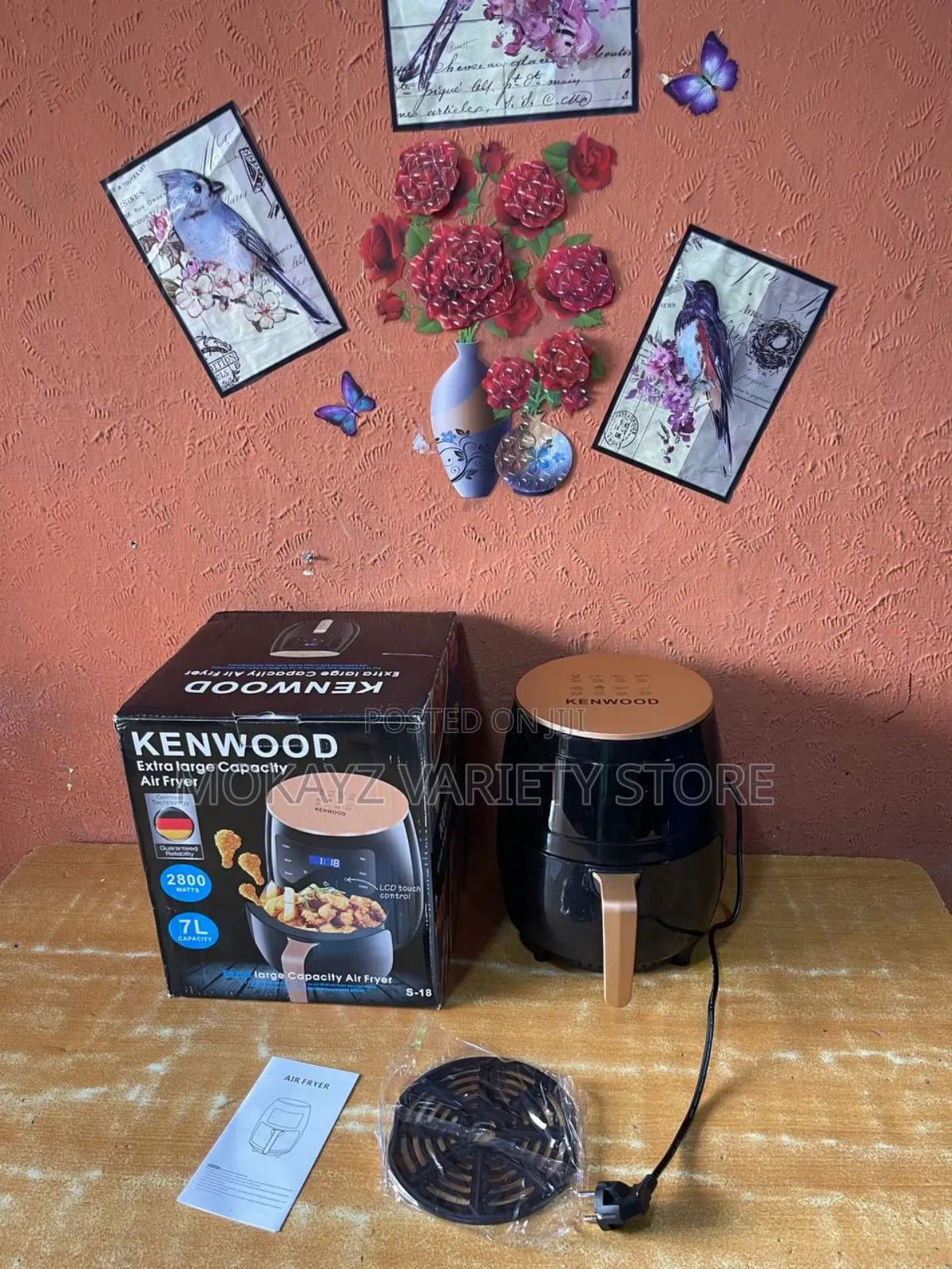 7l Kenwood Multifunctional Oil-Free (Touch Screen) Electric Air Fryer
