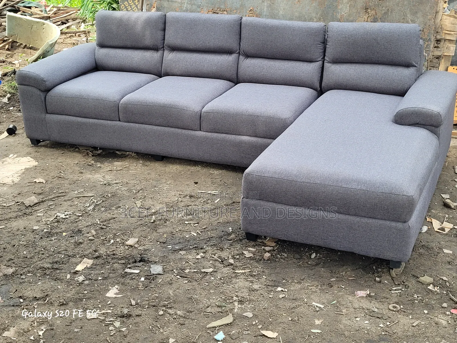 L Couch Gray Colour Matt