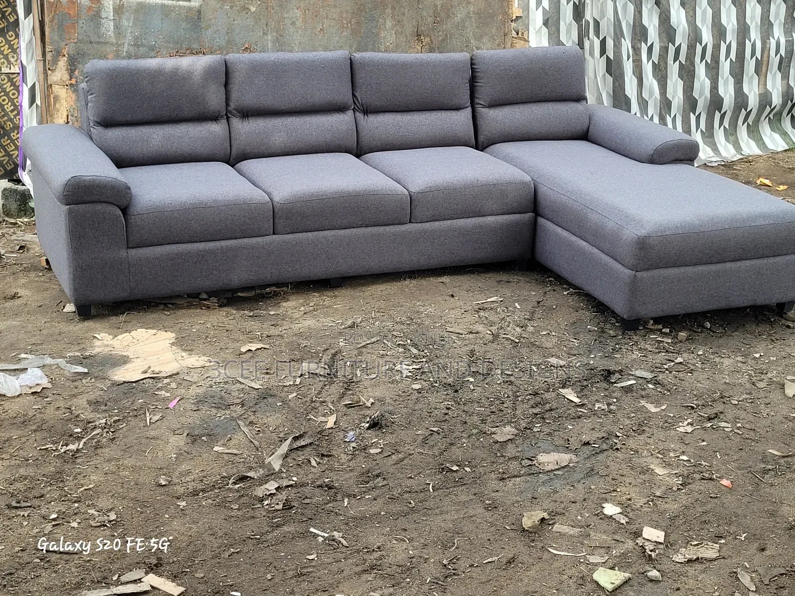 L Couch Gray Colour Matt
