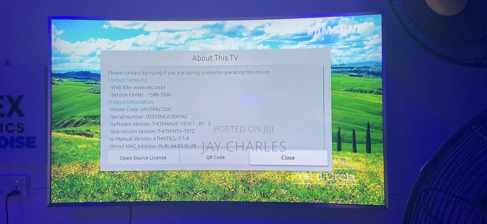 Samsung Curved Uhd Tv 55”Inches