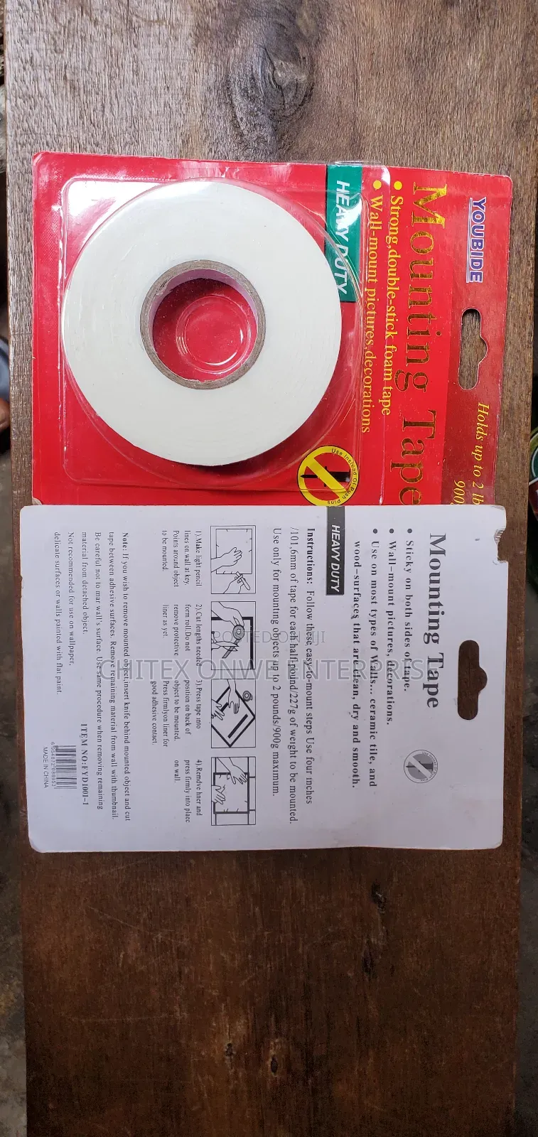 Youbide Heavy Duty Mounting Tape (Double-Stick Foam Tape)