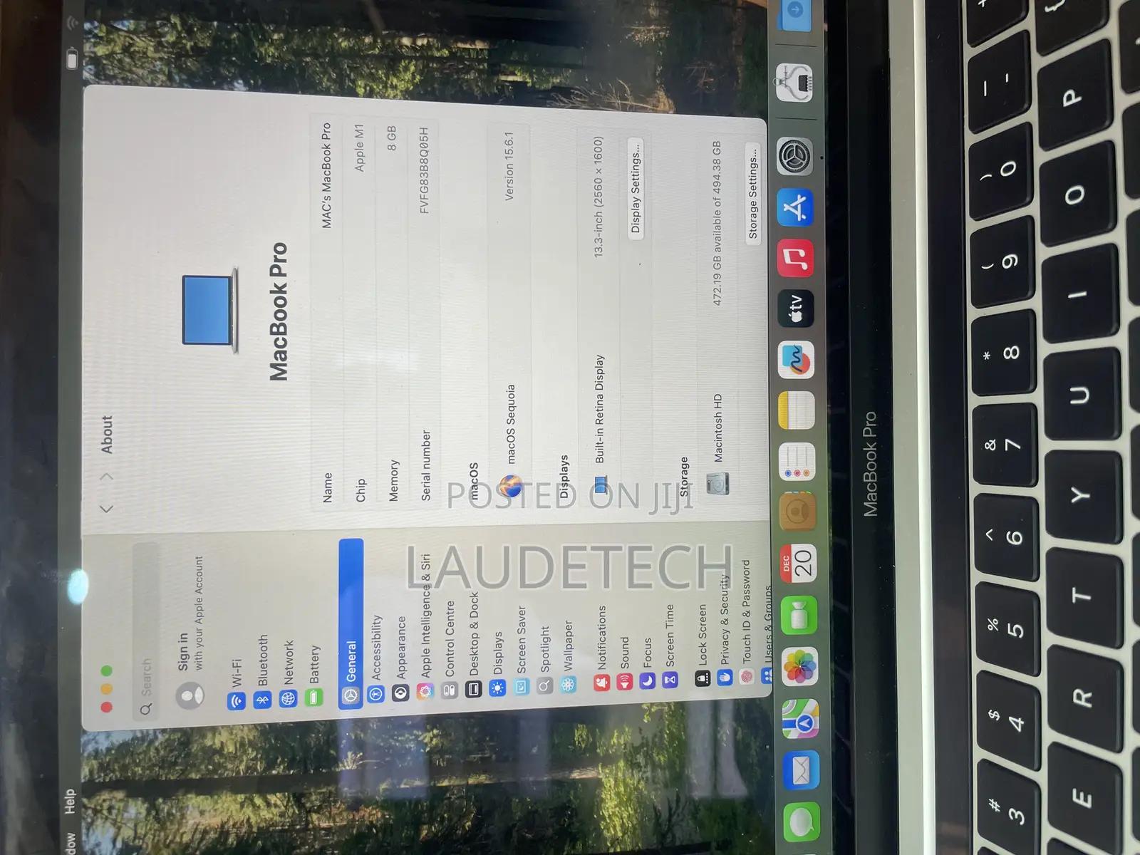 Laptop Apple MacBook Pro 2020 8GB Apple M1 SSD 512GB