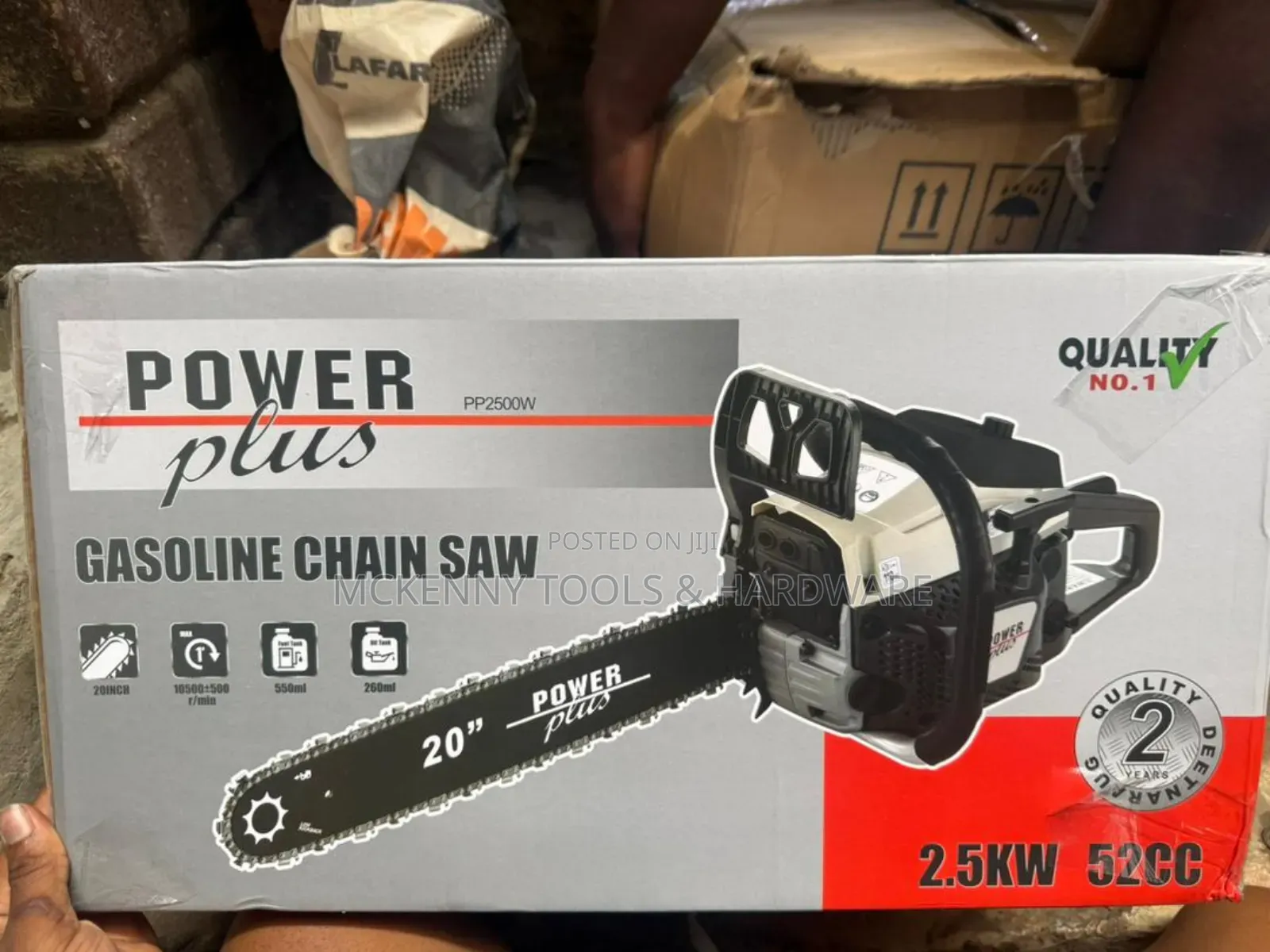 20" Power Plus Pp2500w Gasoline Chain Saw,