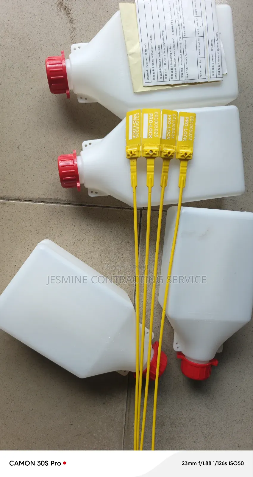 1ltr Oil Samples Bottle/Oil Bunker Bottle