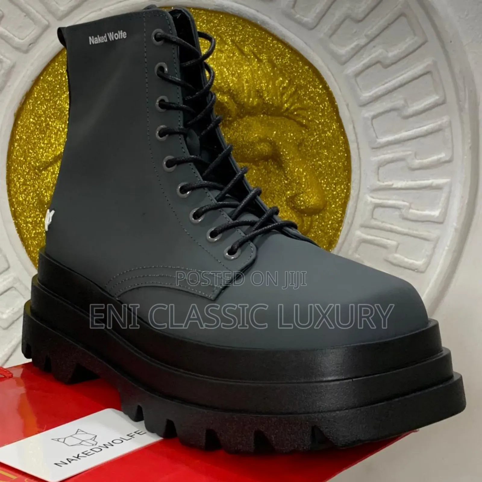 High Quality Luxury Men's Ankle Boots Naked Wolfe Well Banded Package