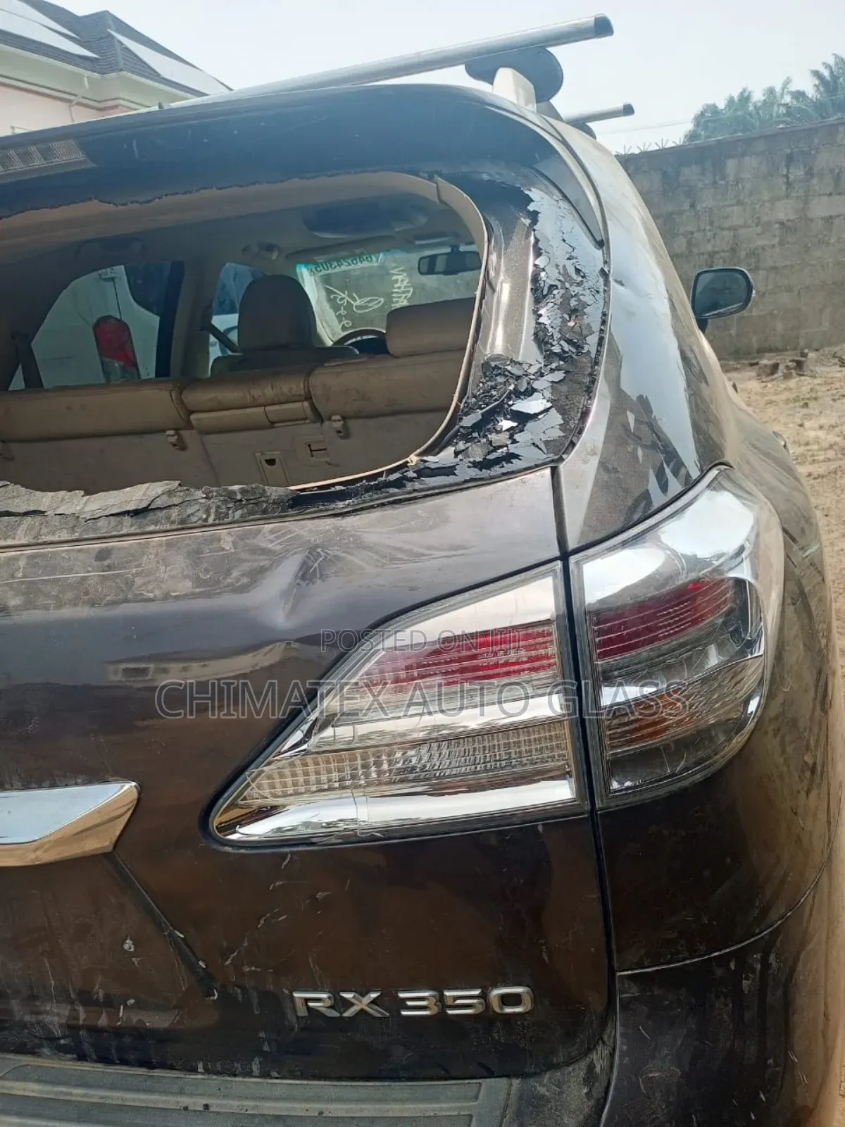 Lexus Rx350 2014 Back Windscreen