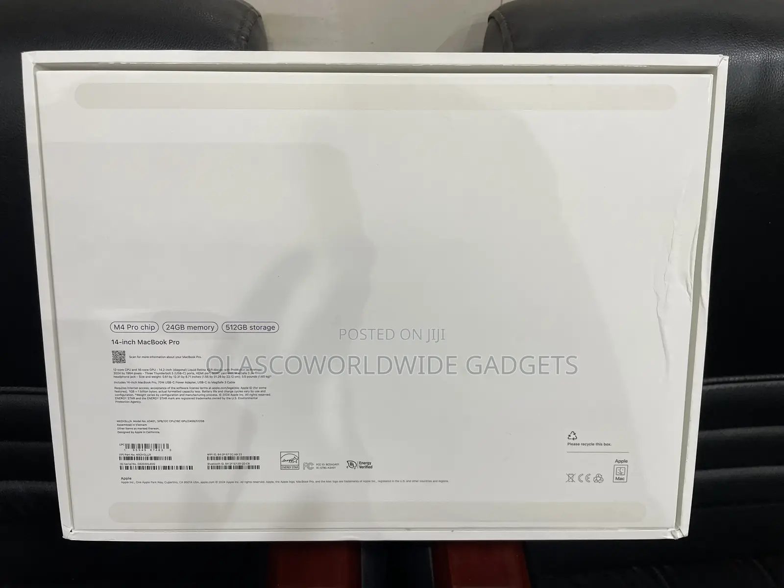 New Apple MacBook Pro 2024 M4 Max 14-Inch 24GB Apple M4 Pro SSD 512GB