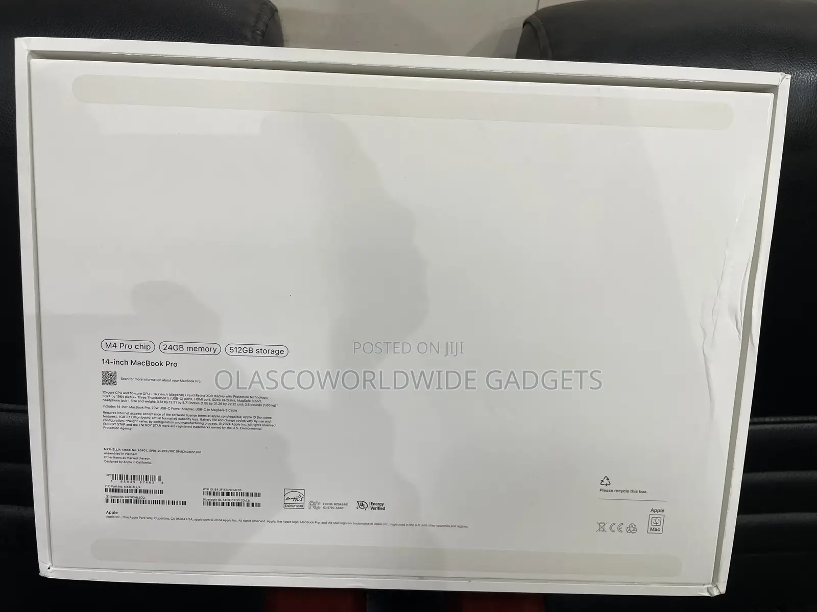 New Apple MacBook Pro 2024 M4 Max 14-Inch 24GB Apple M4 Pro SSD 512GB