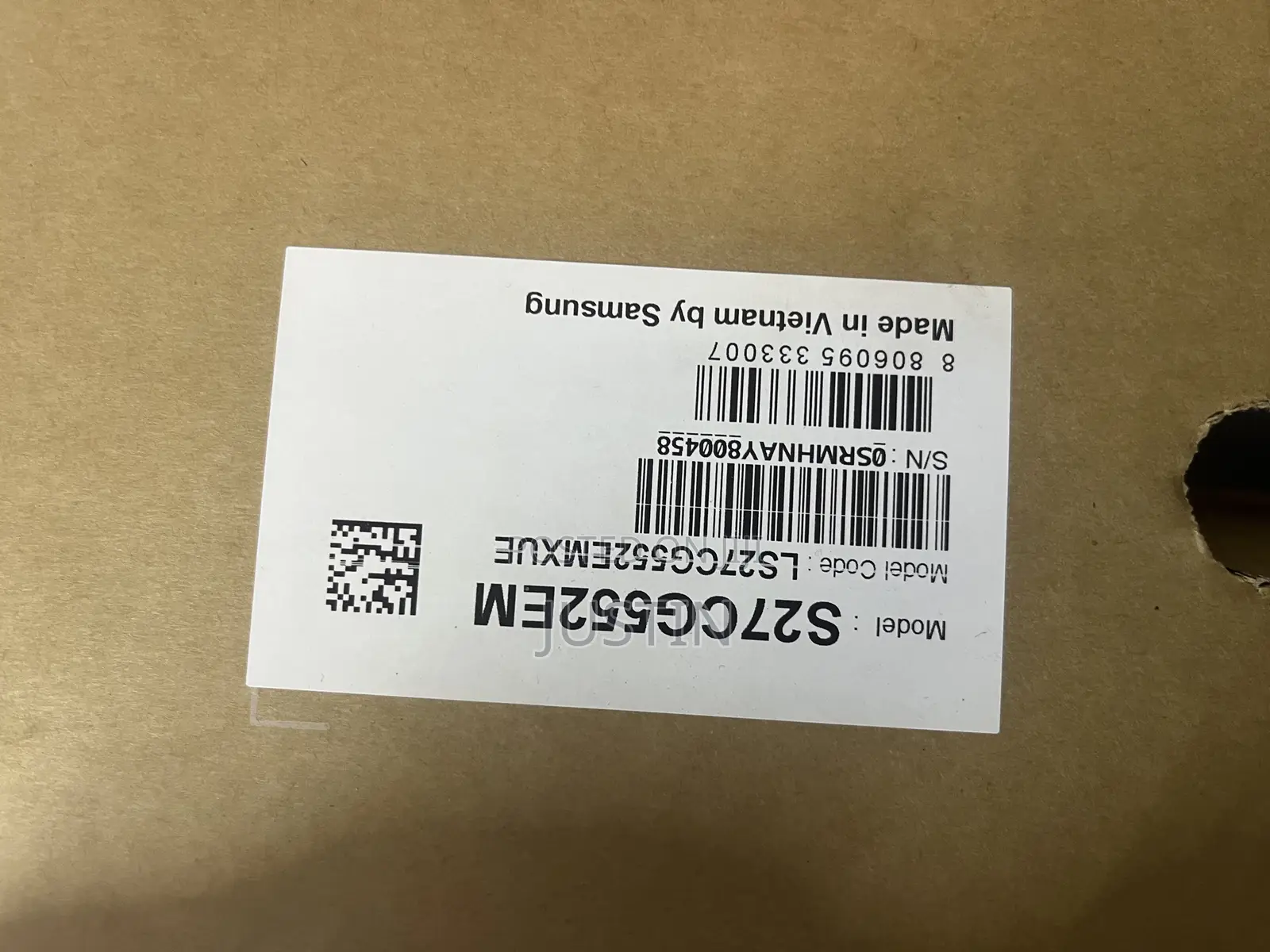 Samsung 27" Odyssey G5 G55c QHD 165hz Curved Gaming Monitor