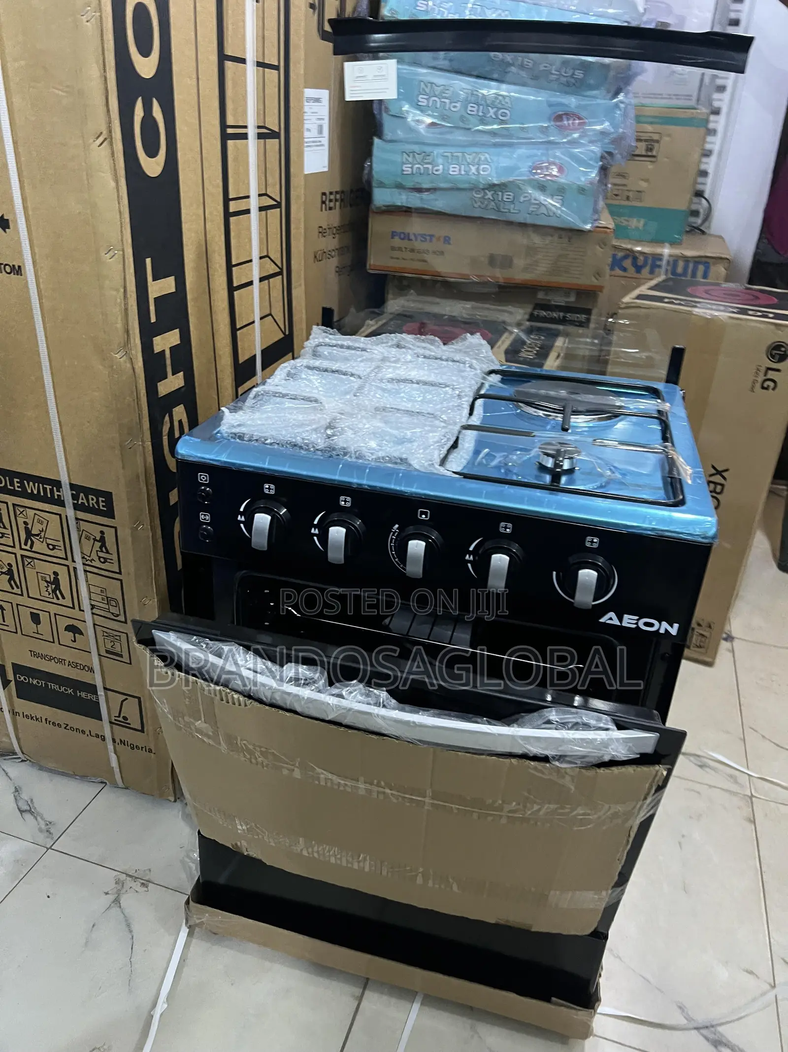 Aeon Agc6031r 3+1 Standing Cooker With Safe Burner Design