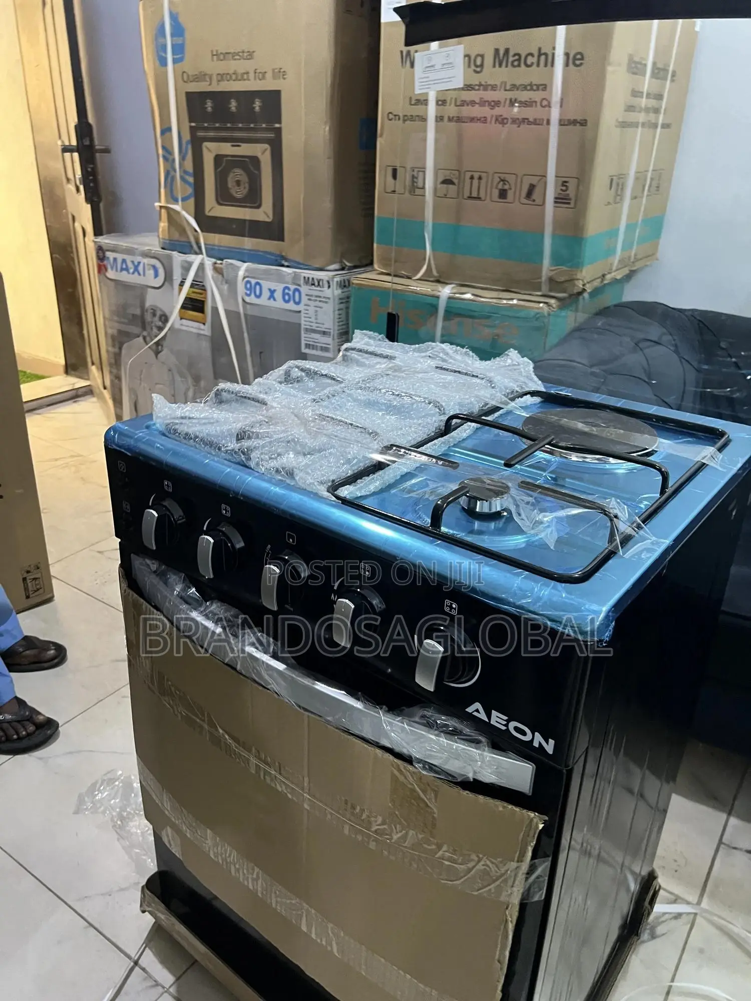 Aeon 3 Plus 1 Electric Standing Cooker for Nigerian Homes