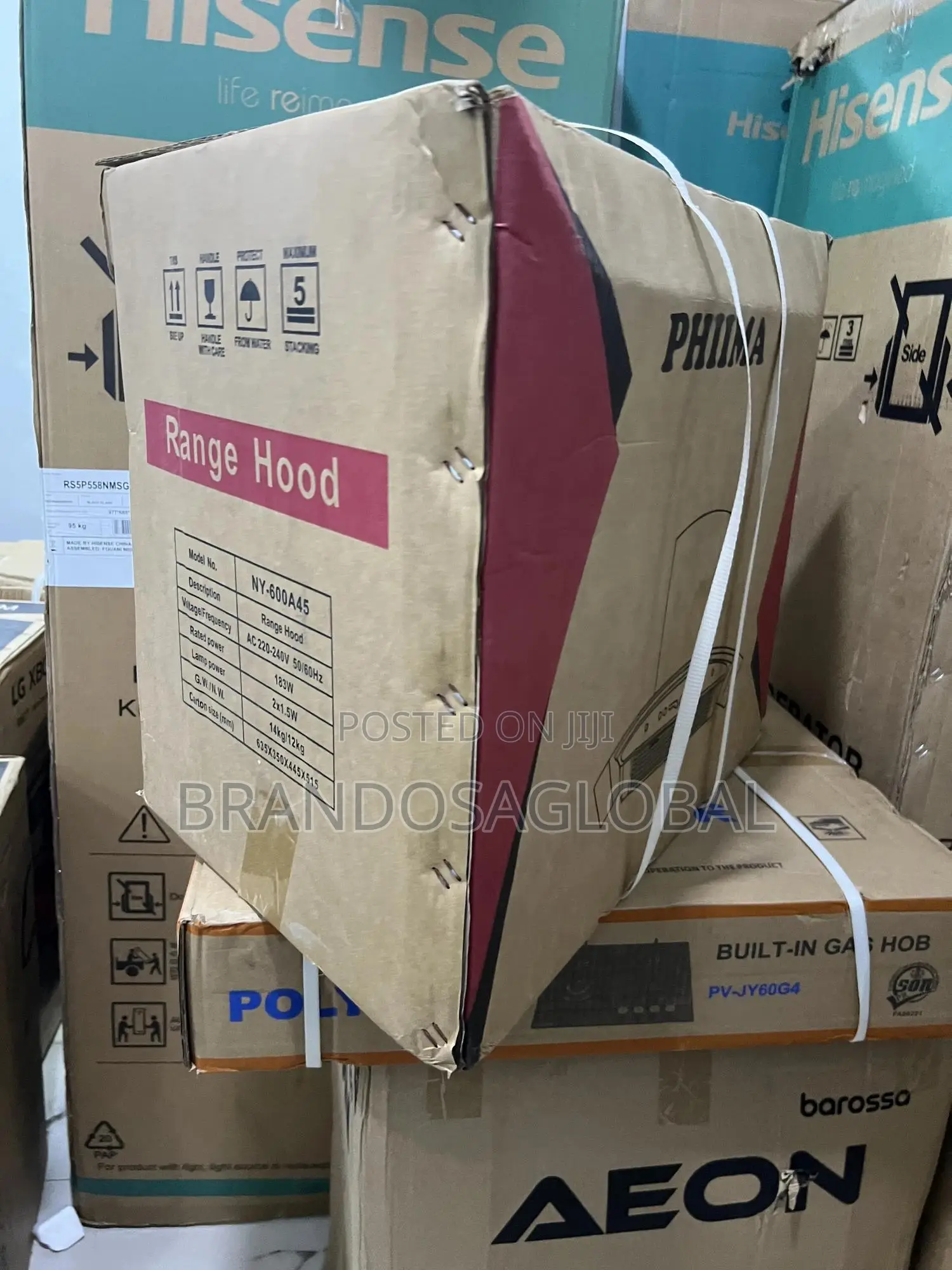 Phiima Ny-600a45 60cm Cooker Hood Efficient Heat and Smoke Control